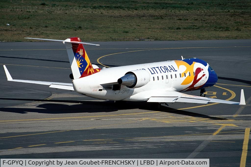 F-GPYQ, 1996 Bombardier CRJ-100ER (CL-600-2B19) C/N 7144, AIR LITTORAL from Nice