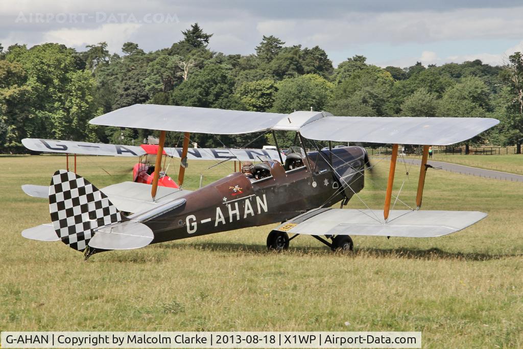 G-AHAN, 1944 De Havilland DH-82A Tiger Moth II C/N 86553, De Havilland DH-82A Tiger Moth II at The De Havilland Moth Club's 28th International Moth Rally at Woburn Abbey. August 2013.