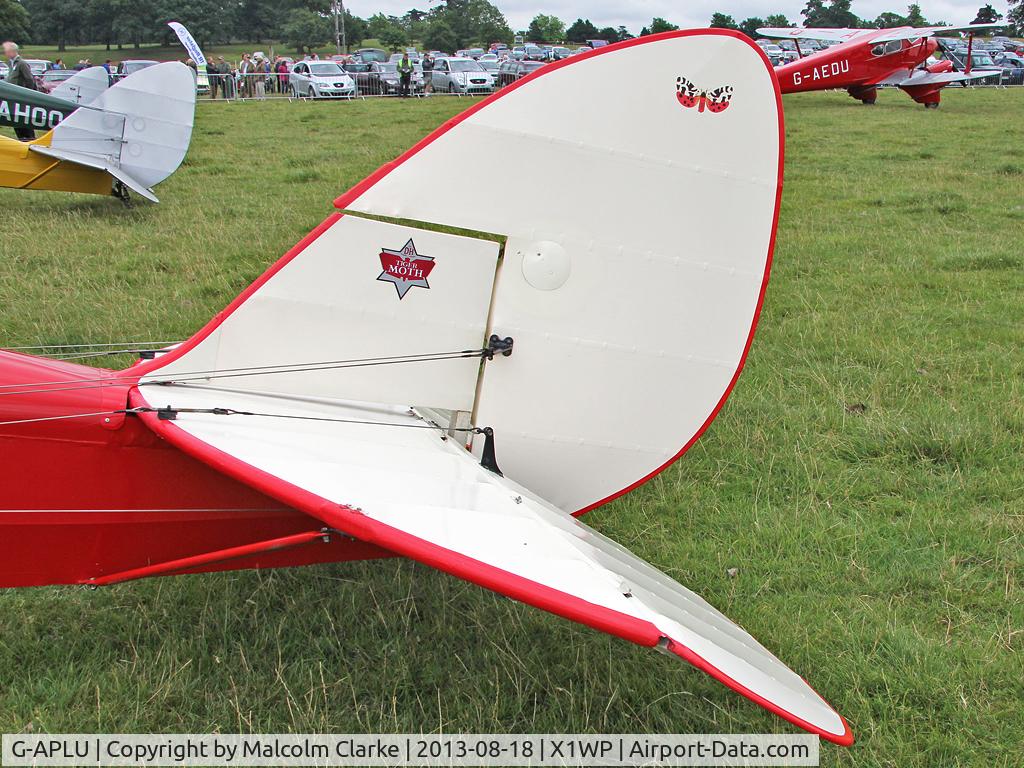 G-APLU, 1941 De Havilland DH-82A Tiger Moth II C/N 85094, De Havilland DH-82A Tiger Moth II at The De Havilland Moth Club's 28th International Moth Rally at Woburn Abbey. August 2013.