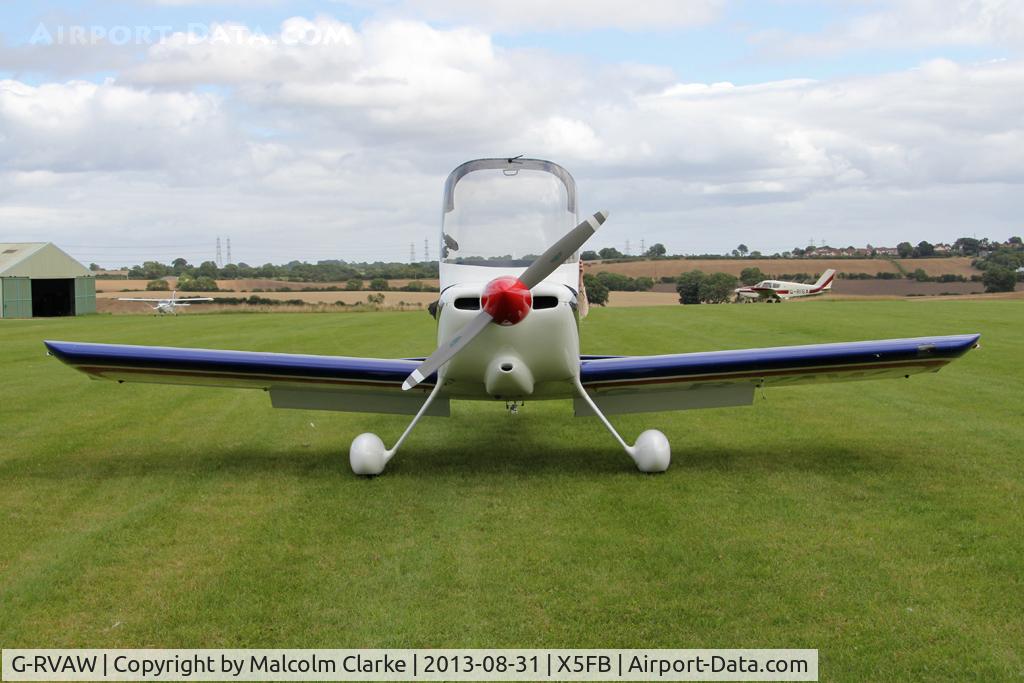 G-RVAW, 2000 Vans RV-6 C/N PFA 181-13234, Vans RV-6 at Fishburn Airfield, UK, August 2013.