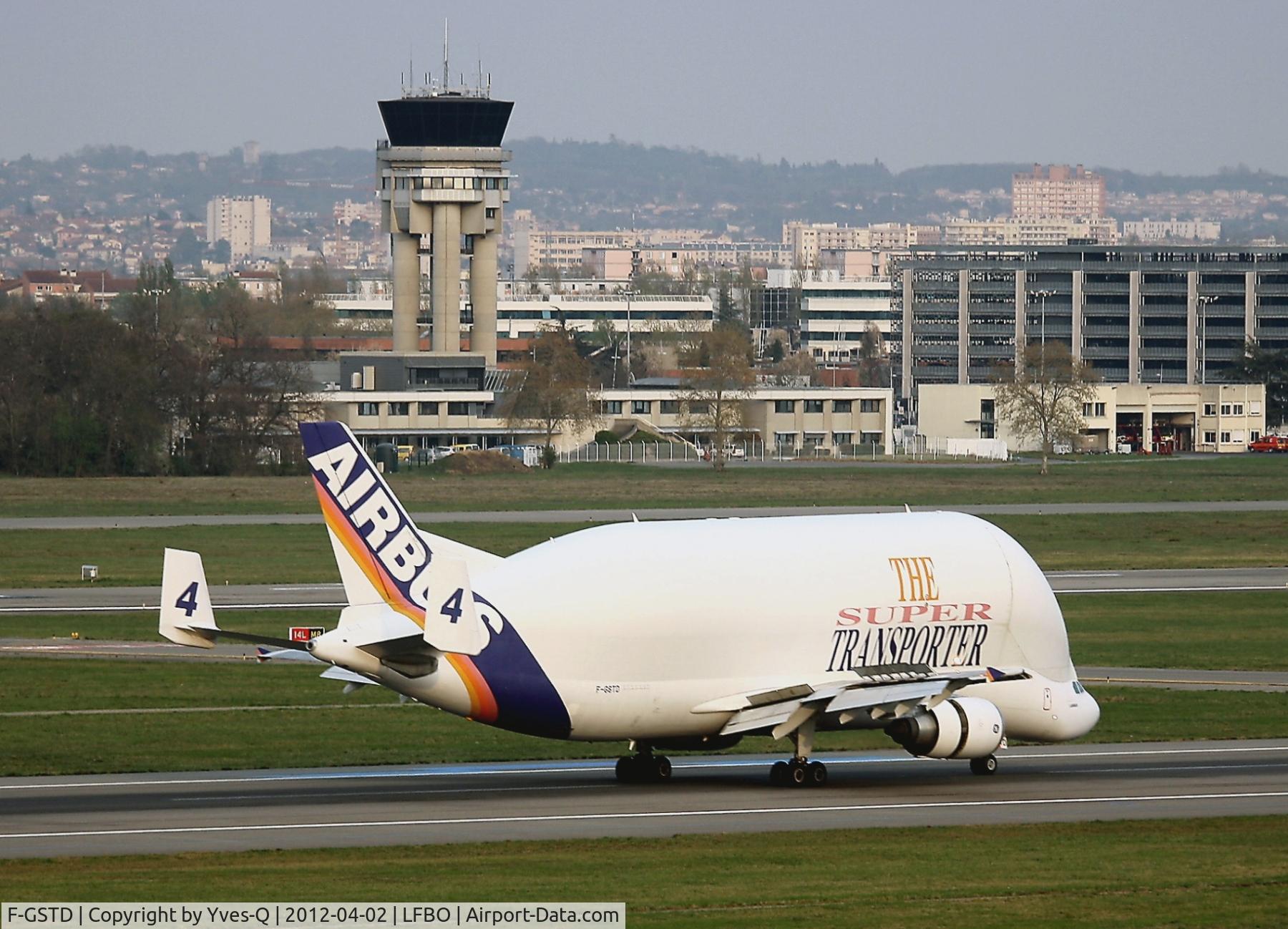 F-GSTD, 1998 Airbus A300B4-608ST Beluga C/N 776, Airbus A300-605ST Beluga, Landing Rwy 14R, Toulouse Blagnac Airport (LFBO-TLS)