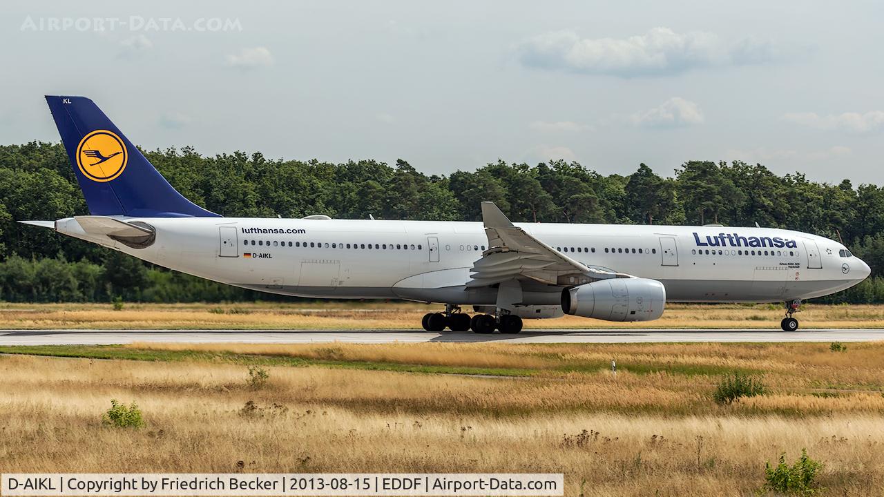 D-AIKL, 2008 Airbus A330-343X C/N 905, departure from Frankfurt