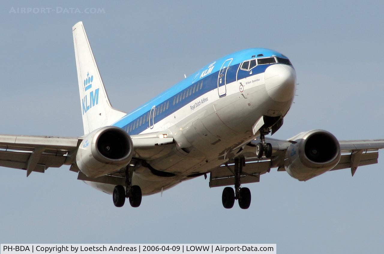 PH-BDA, 1986 Boeing 737-306 C/N 23537, KLM Boeing