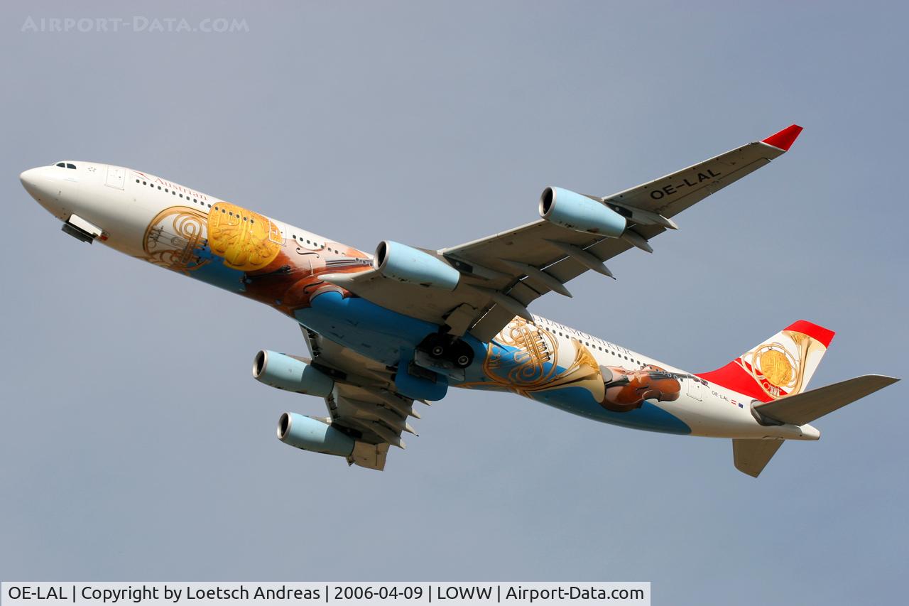OE-LAL, 1999 Airbus A340-313 C/N 263, Austrian Airbus