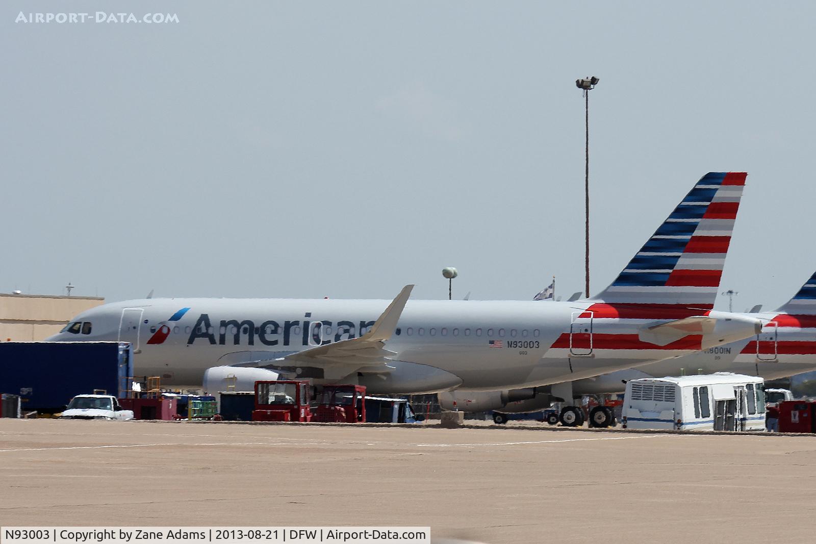 N93003, 2013 Airbus A319-115 C/N 5704, American Airlines third A-319 at DFW Airport