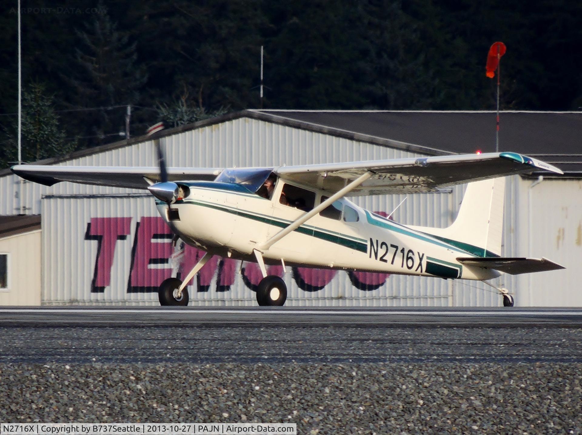 N2716X, 1965 Cessna 180H Skywagon C/N 18051516, Landing at PAJN.