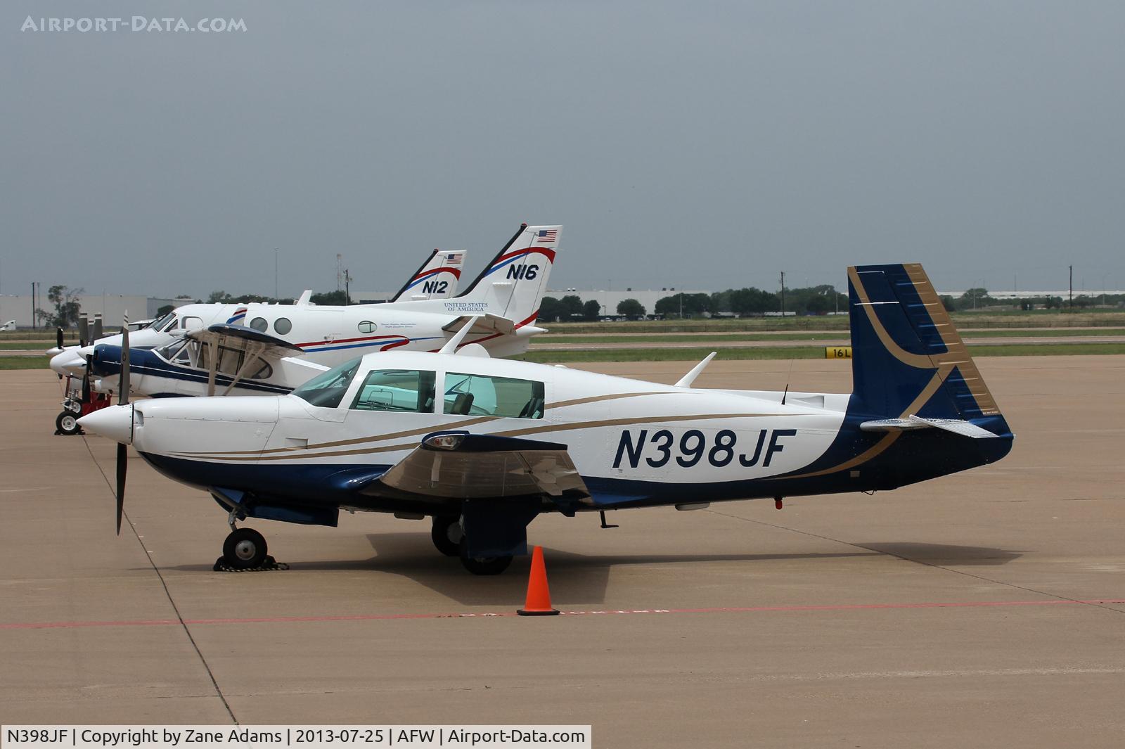N398JF, Mooney M20K C/N 25-0398, At Alliance Airport - Ft. Worth, TX