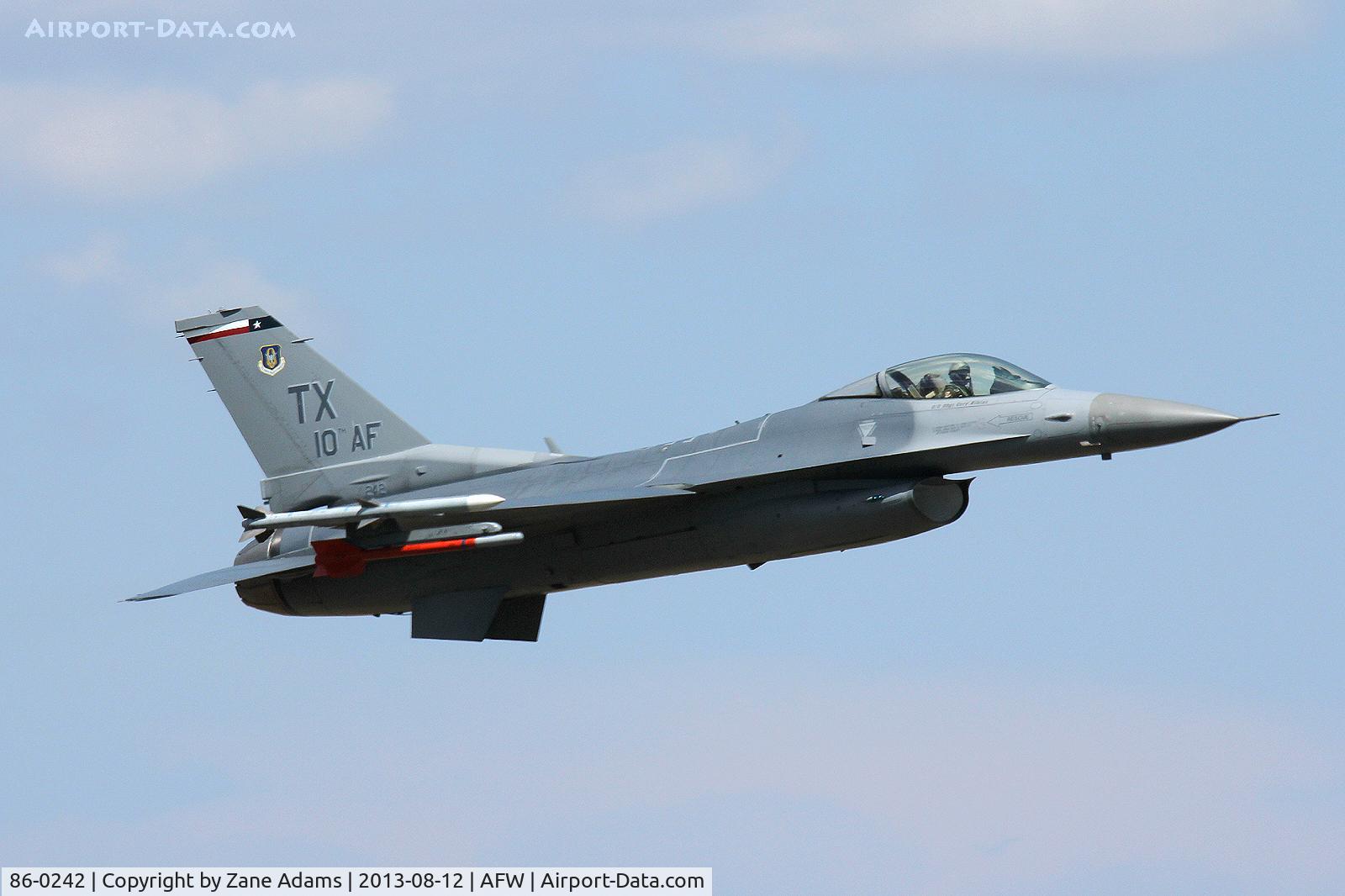 86-0242, 1986 General Dynamics F-16C Fighting Falcon C/N 5C-348, 301stFW F--16 At Alliance Airport - Ft. Worth, TX