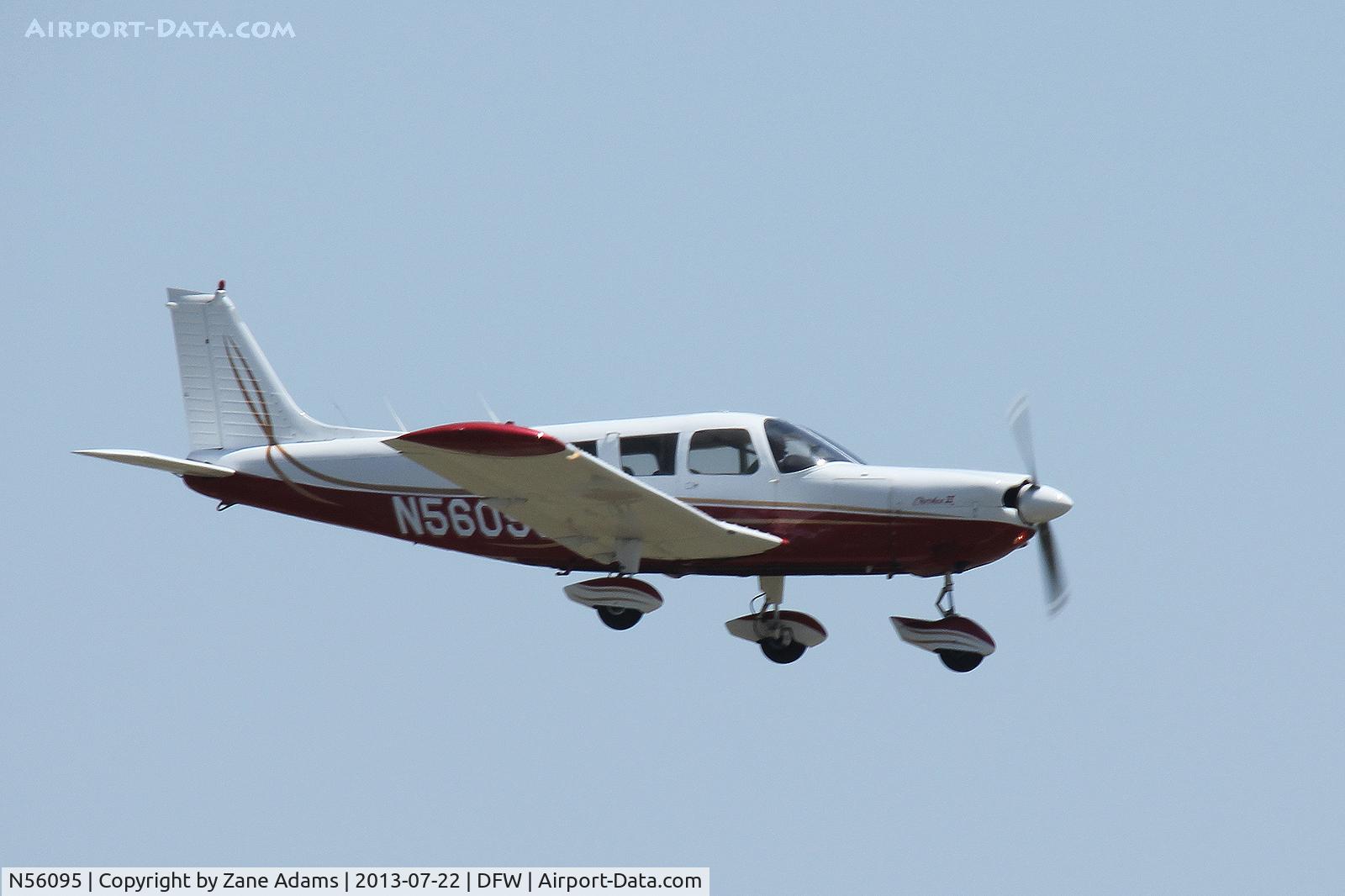 N56095, 1973 Piper PA-32-300 Cherokee Six C/N 32-7340157, Landing at DFW Airport