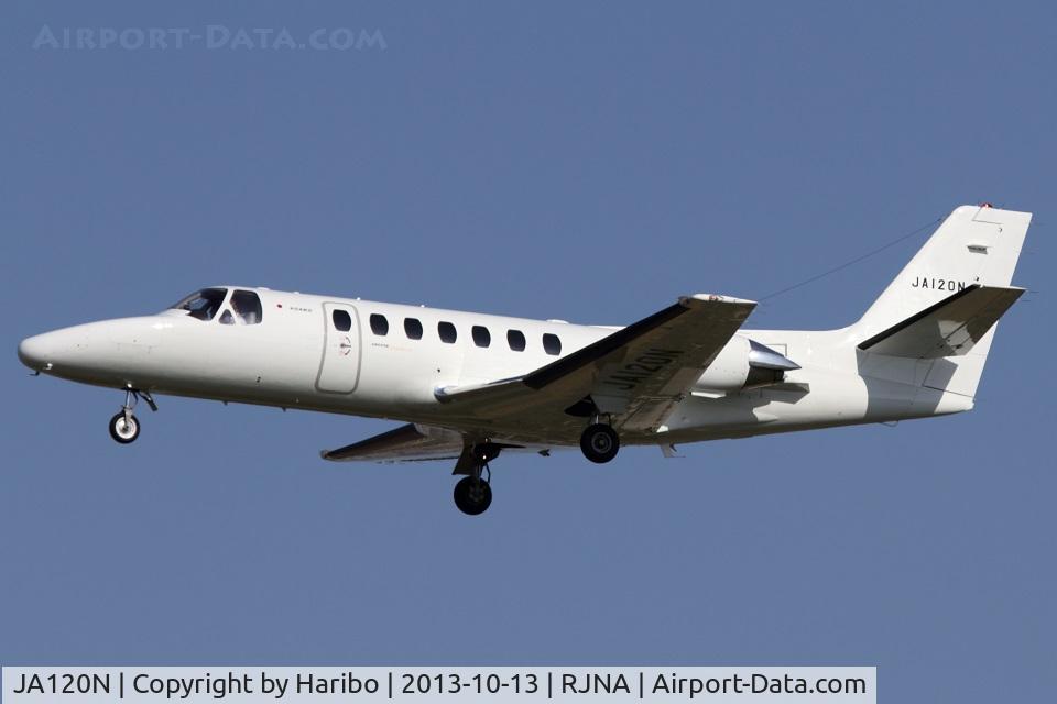 JA120N, 1990 Cessna 560 Citation V C/N 560-0072, Citation V in all white cs