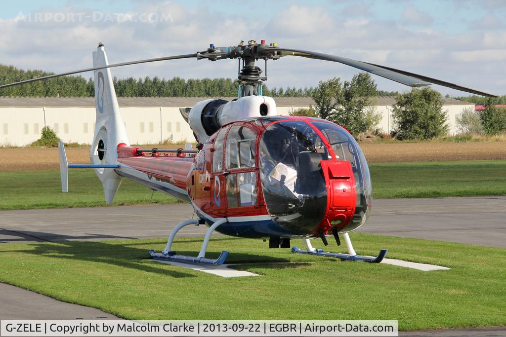 G-ZELE, 1973 Westland SA-341C Gazelle HT2 C/N 1007, Westland Gazelle HT.2 at The Real Aeroplane Club's Helicopter Fly-In, Breighton Airfield, September 2013.