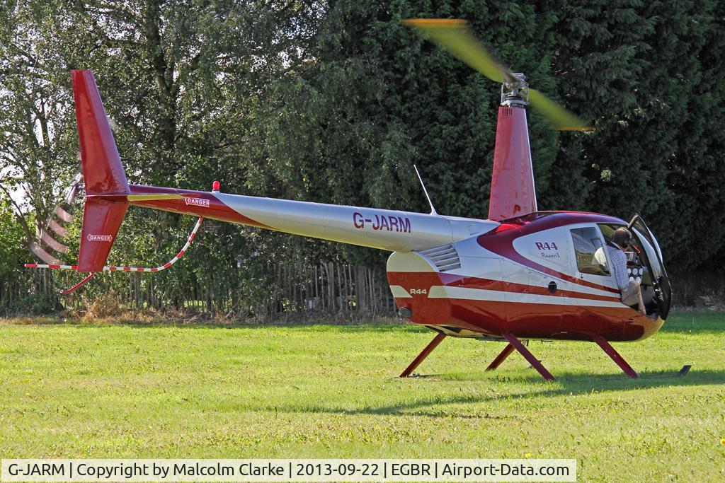 G-JARM, 2006 Robinson R44 Raven I C/N 1620, Robinson R44 Raven at The Real Aeroplane Club's Helicopter Fly-In, Breighton Airfield, September 2013.