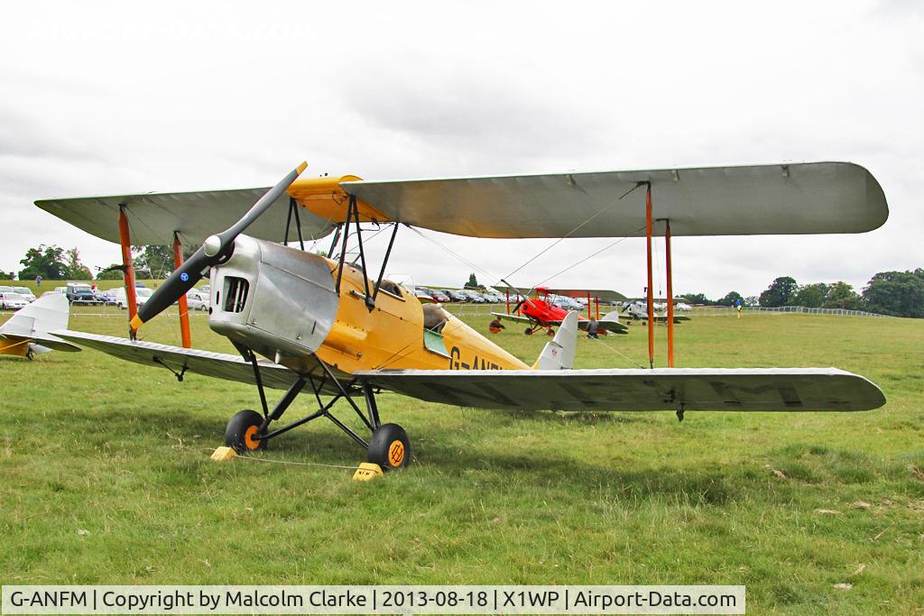 G-ANFM, 1941 De Havilland DH-82A Tiger Moth II C/N 83604, De Havilland DH-82A Tiger Moth II at The De Havilland Moth Club's 28th International Moth Rally at Woburn Abbey. August 2013.
