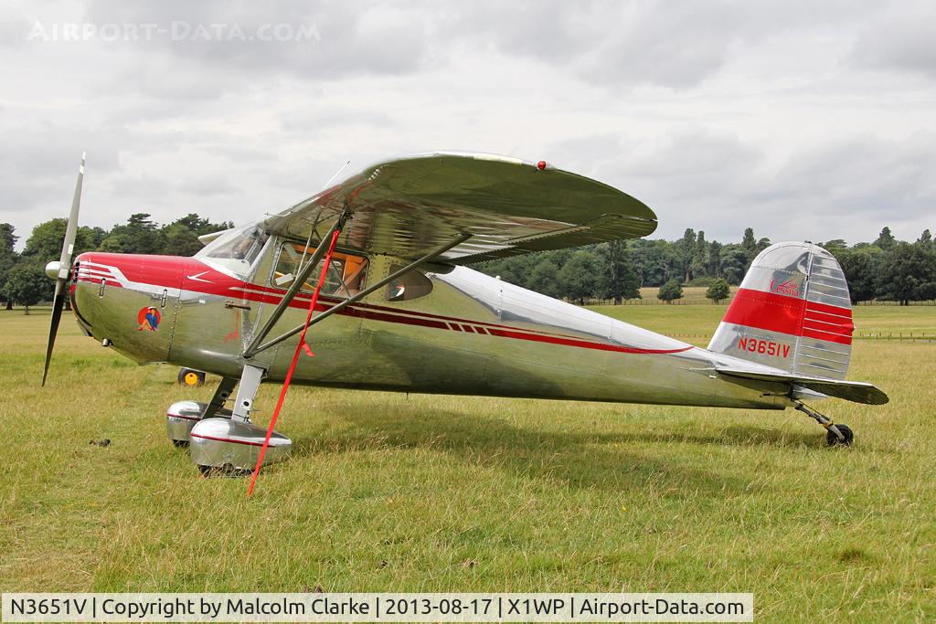 N3651V, 1948 Cessna 140 C/N 14922, Cessna C140 at The De Havilland Moth Club's 28th International Moth Rally at Woburn Abbey. August 2013.