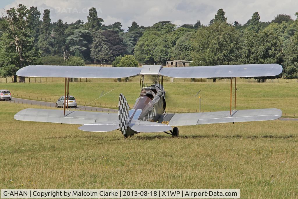 G-AHAN, 1944 De Havilland DH-82A Tiger Moth II C/N 86553, De Havilland DH-82A Tiger Moth II at The De Havilland Moth Club's 28th International Moth Rally at Woburn Abbey. August 2013.