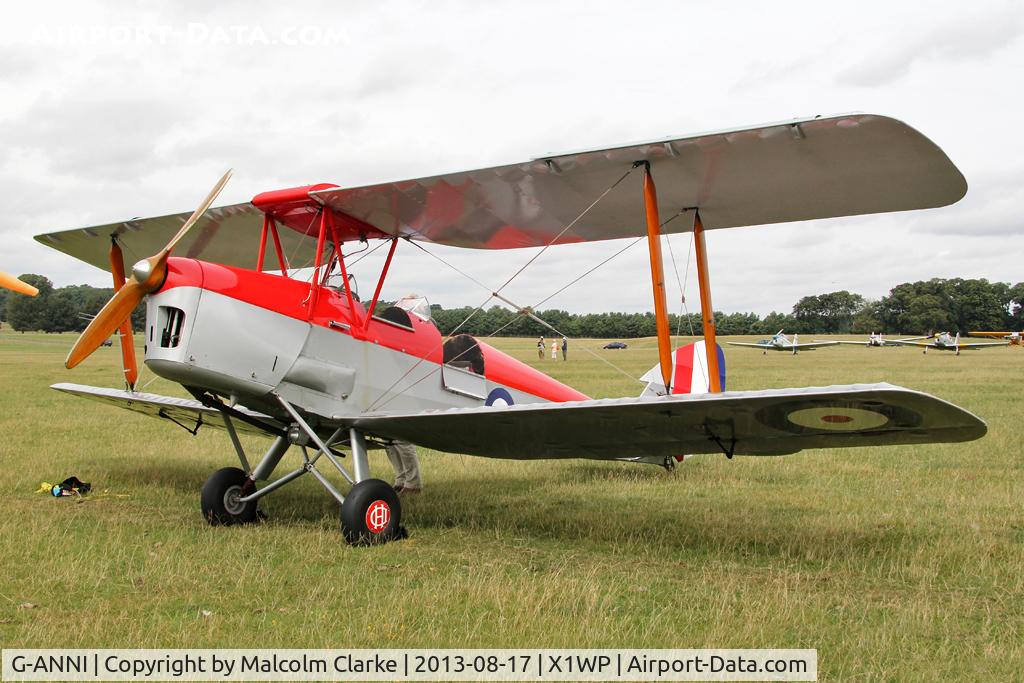 G-ANNI, 1941 De Havilland DH-82A Tiger Moth II C/N 85162, De Havilland DH-82A Tiger Moth at The De Havilland Moth Club's 28th International Moth Rally at Woburn Abbey. August 2013.