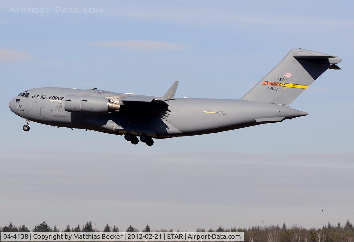 04-4138, 2004 Boeing C-17A Globemaster III C/N P-138, 04-4138