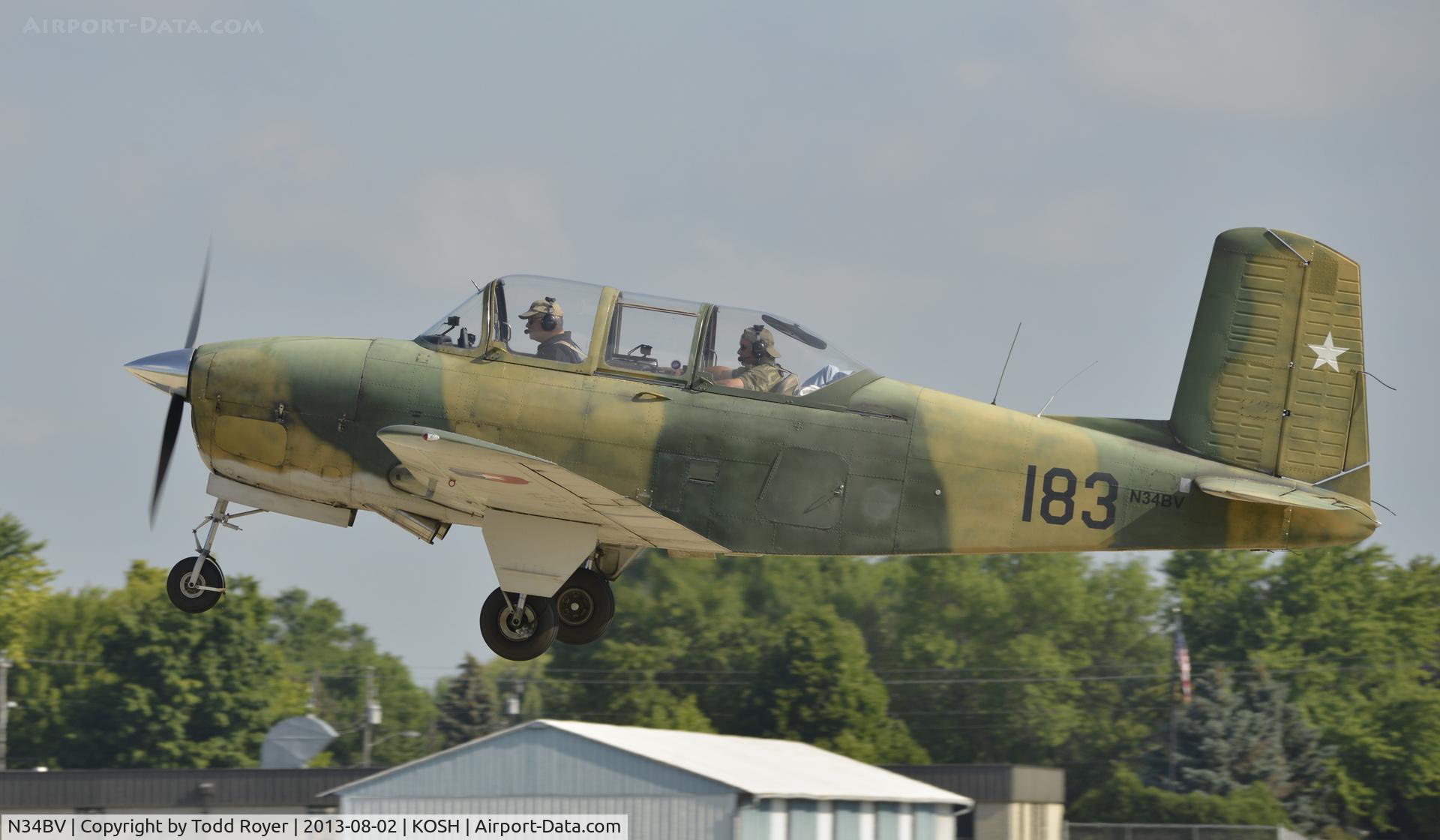 N34BV, 1956 Beech T-34A Mentor Mentor C/N CG-152, Airventure 2013