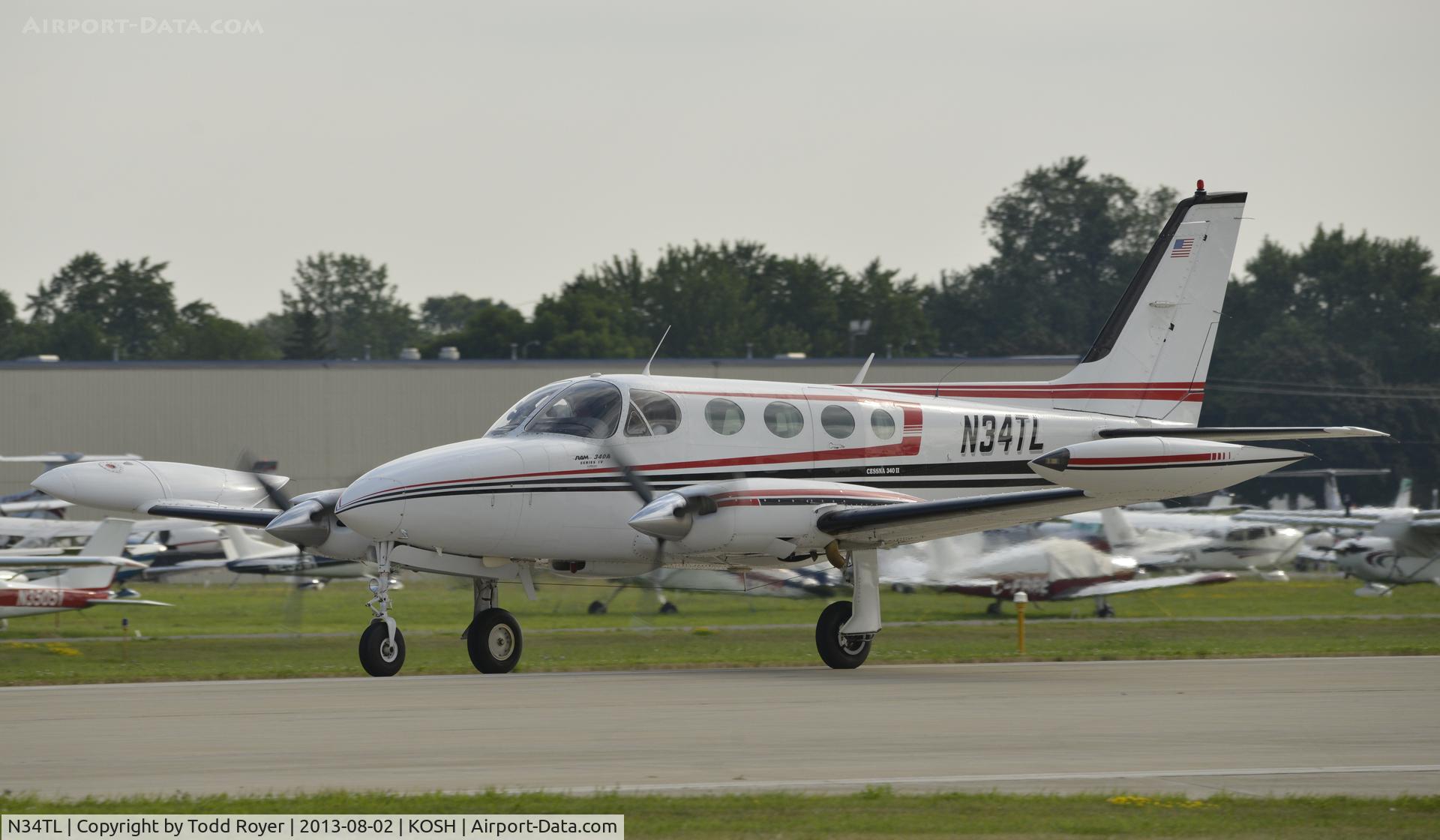 N34TL, 1977 Cessna 340A C/N 340A0423, Airventure 2013