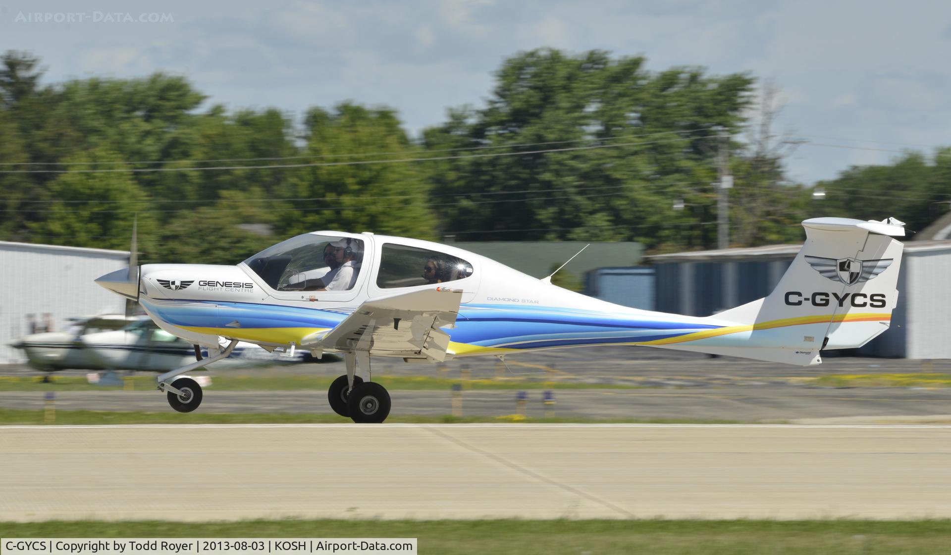 C-GYCS, 2007 Diamond DA-40 Diamond Star C/N 40.845, Airventure 2013