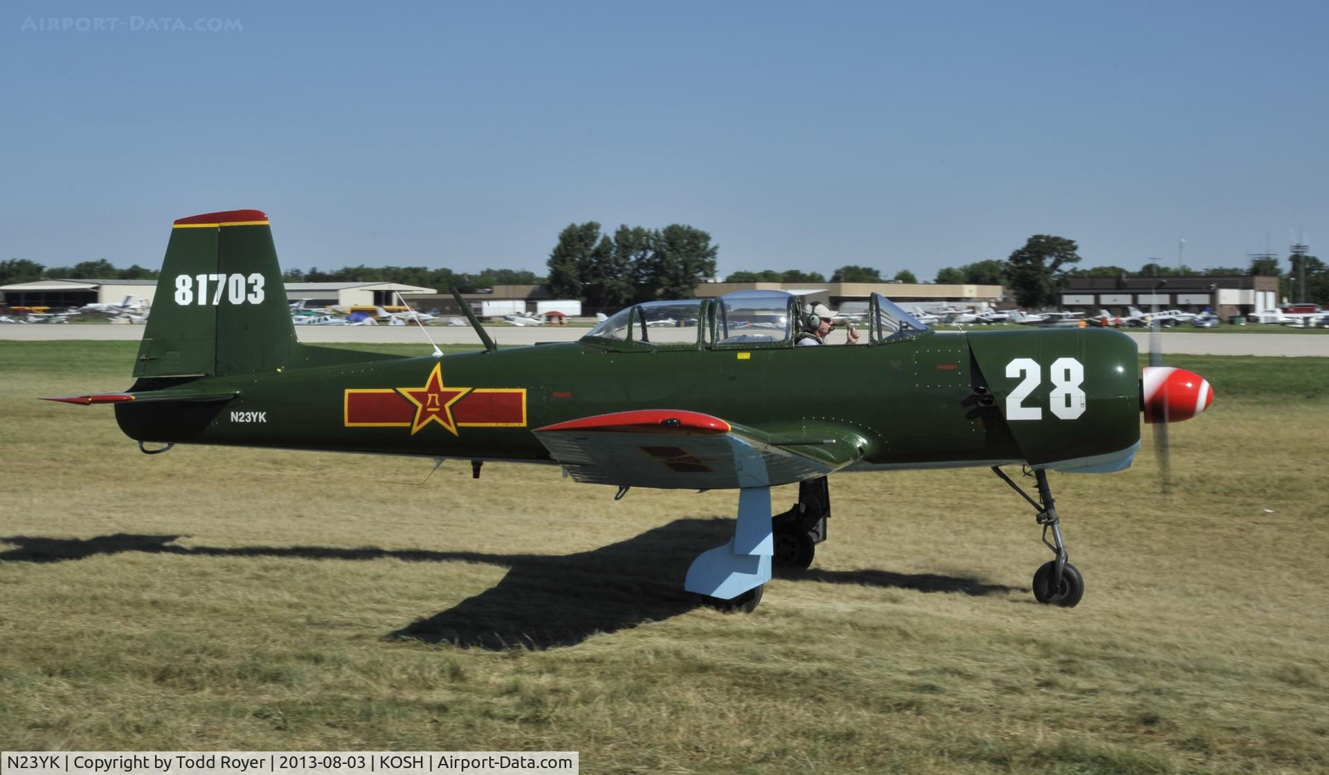 N23YK, 1973 Nanchang CJ-6A C/N 1432028, Airventure 2013