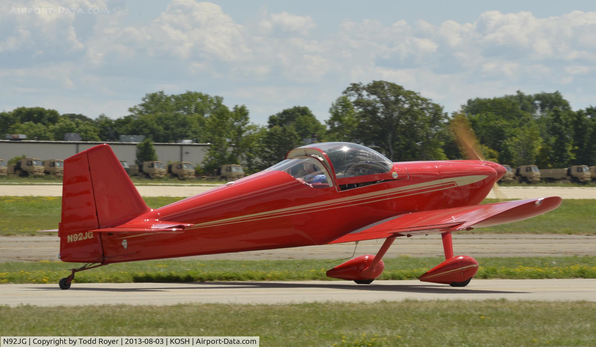 N92JG, 1992 Vans RV-6 C/N 20055, Airventure 2013