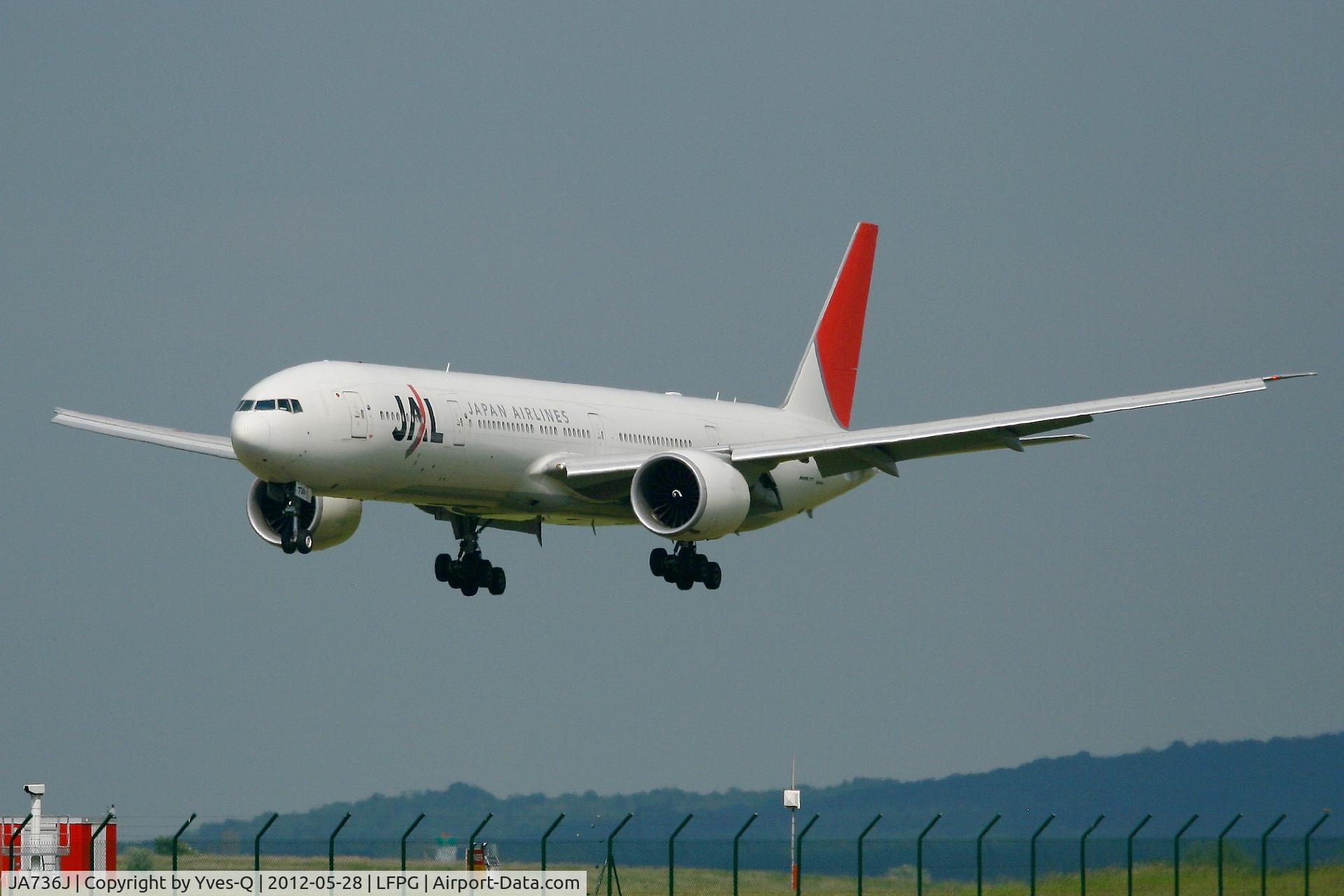 JA736J, 2006 Boeing 777-346/ER C/N 32435, Boeing 777-346, Landing Rwy 26L, Roissy Charles De Gaulle Airport (LFPG-CDG)