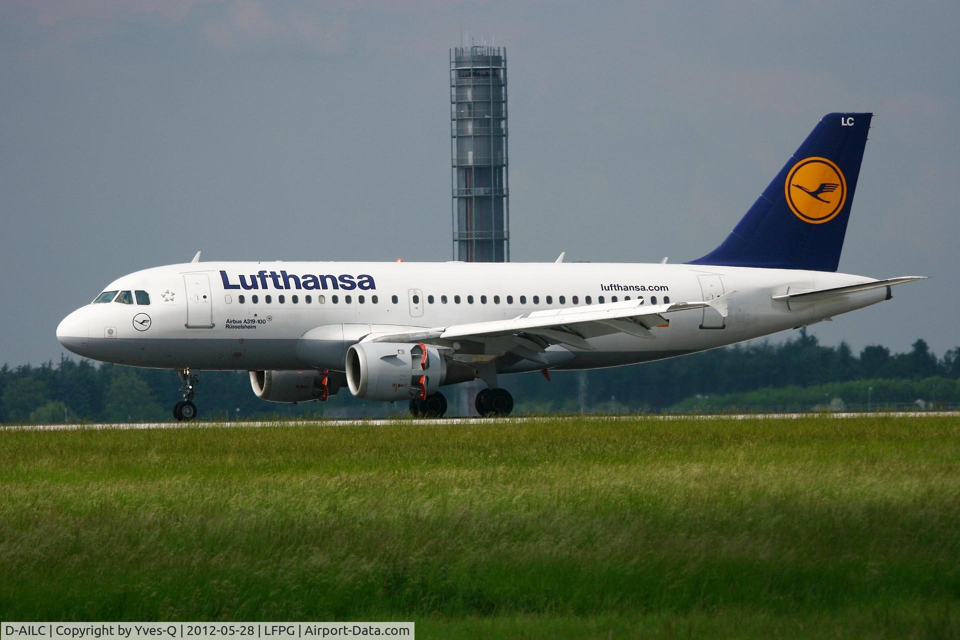D-AILC, 1996 Airbus A319-114 C/N 616, Airbus A319-114, Landing Rwy 26L, Roissy Charles De Gaulle Airport (LFPG-CDG)