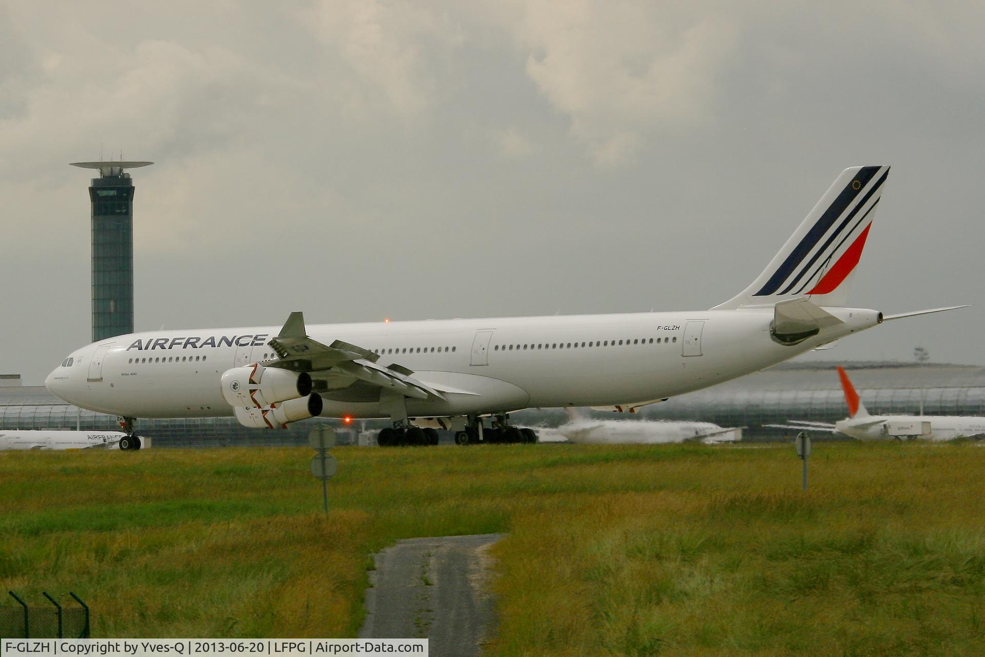 F-GLZH, 1995 Airbus A340-312 C/N 078, Airbus A340-312, Landing Rwy 26L, Roissy Charles De Gaulle Airport (LFPG-CDG)