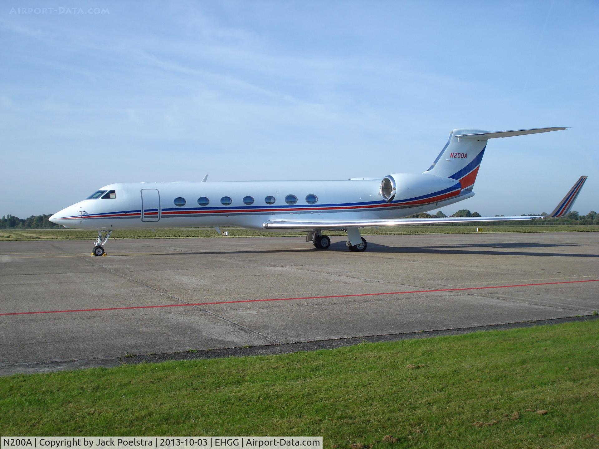 N200A, 2006 Bombardier BD-700-1A10 Global Express C/N 9203, BD-700 at ramp of Groningen airport