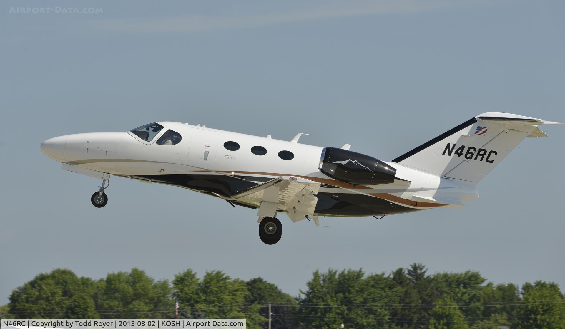 N46RC, 2010 Cessna 510 Citation Mustang Citation Mustang C/N 510-0327, Airventure 2013