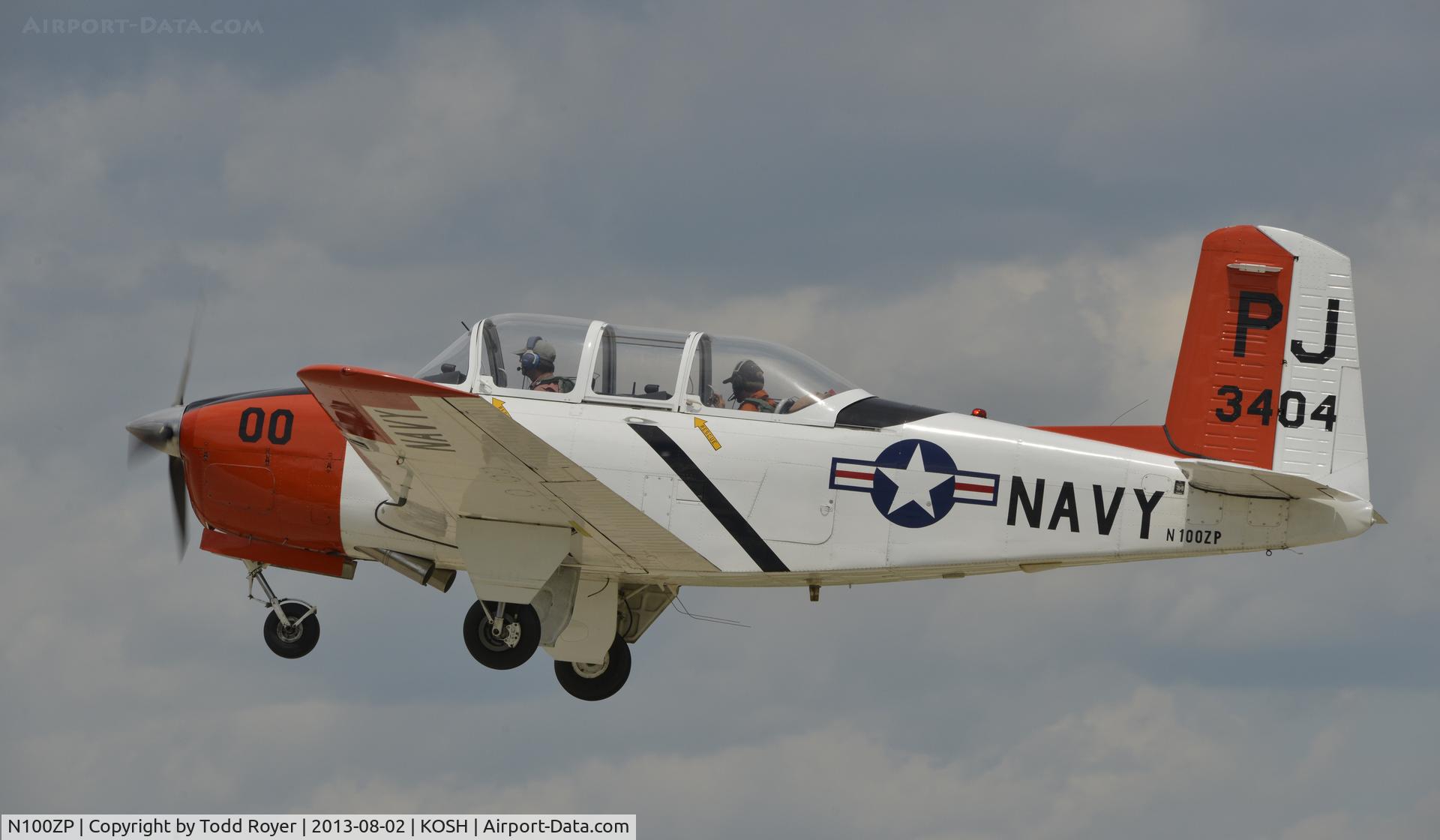 N100ZP, 1955 Beech D-45 (T-34B) Mentor C/N BG-4, Airventure 2013