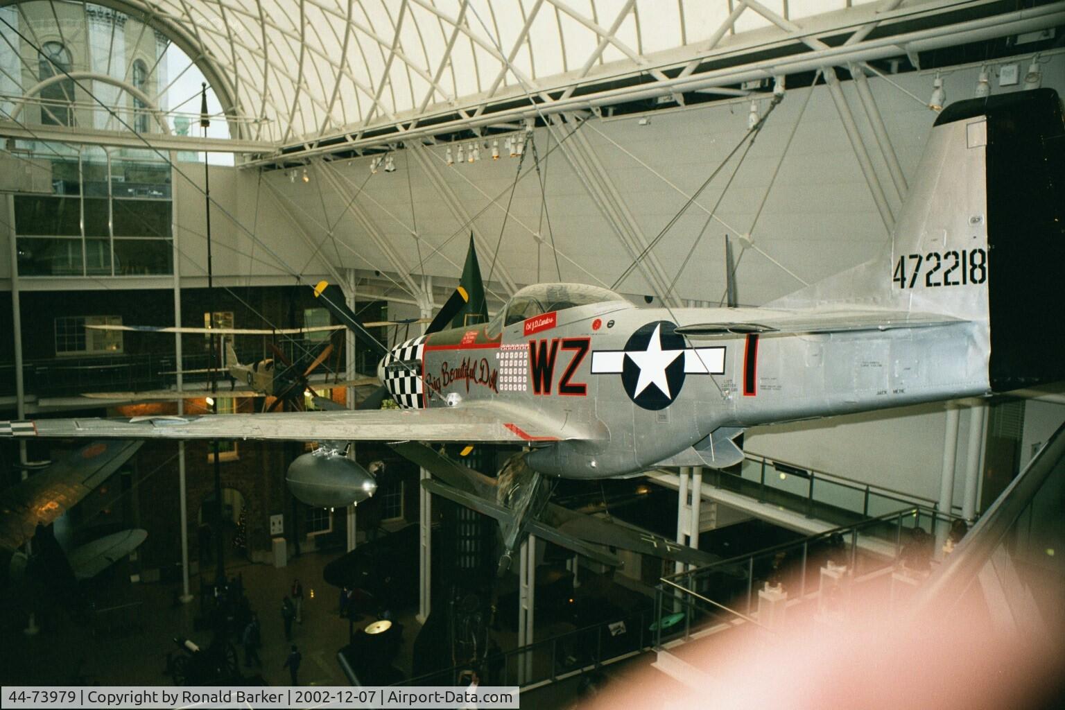 44-73979, North American P-51D Mustang C/N 122-40519, 44-73979 shown as 44-72218 Imperial War Museum, London