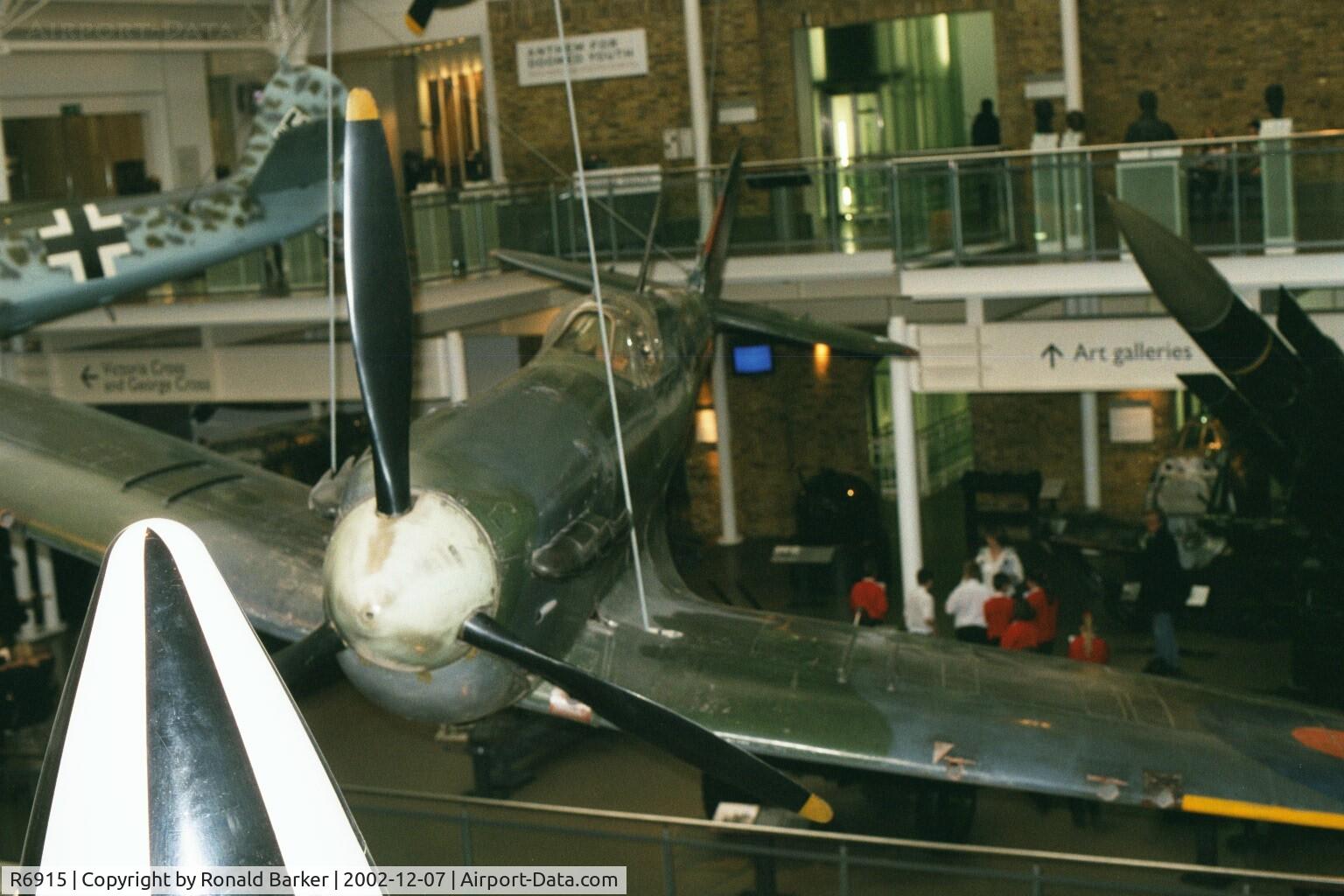 R6915, 1940 Supermarine 300 Spitfire Mk1A C/N 6S/80914, Imperial War Museum, London