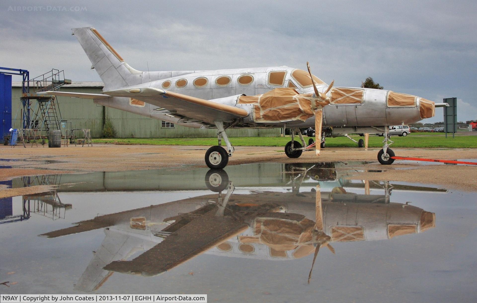 N9AY, 1980 Cessna 421C Golden Eagle C/N 421C0844, Masked ready for repaint.