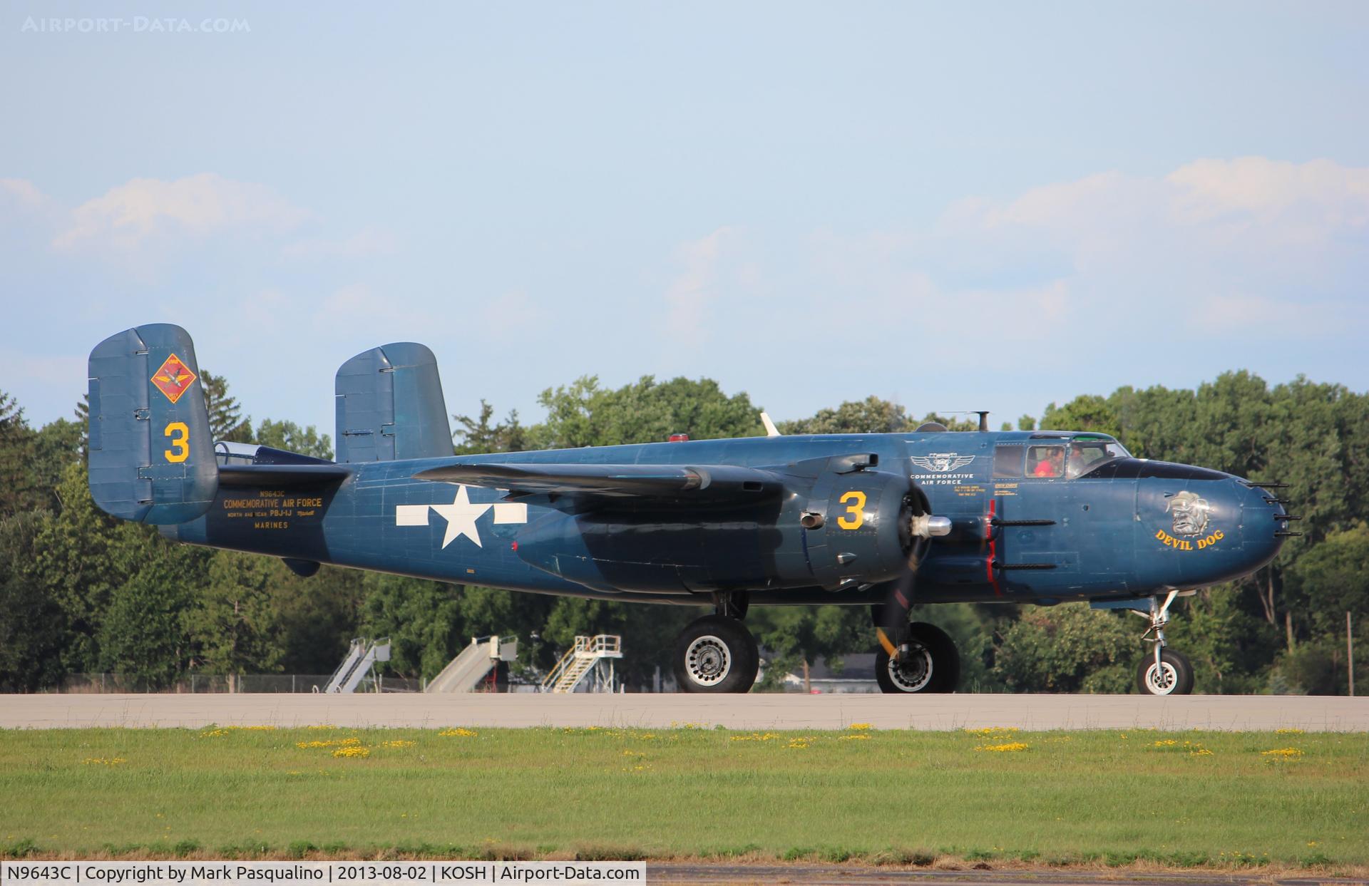 N9643C, 1944 North American B-25J Mitchell Mitchell C/N 108-47512, North American B-25J
