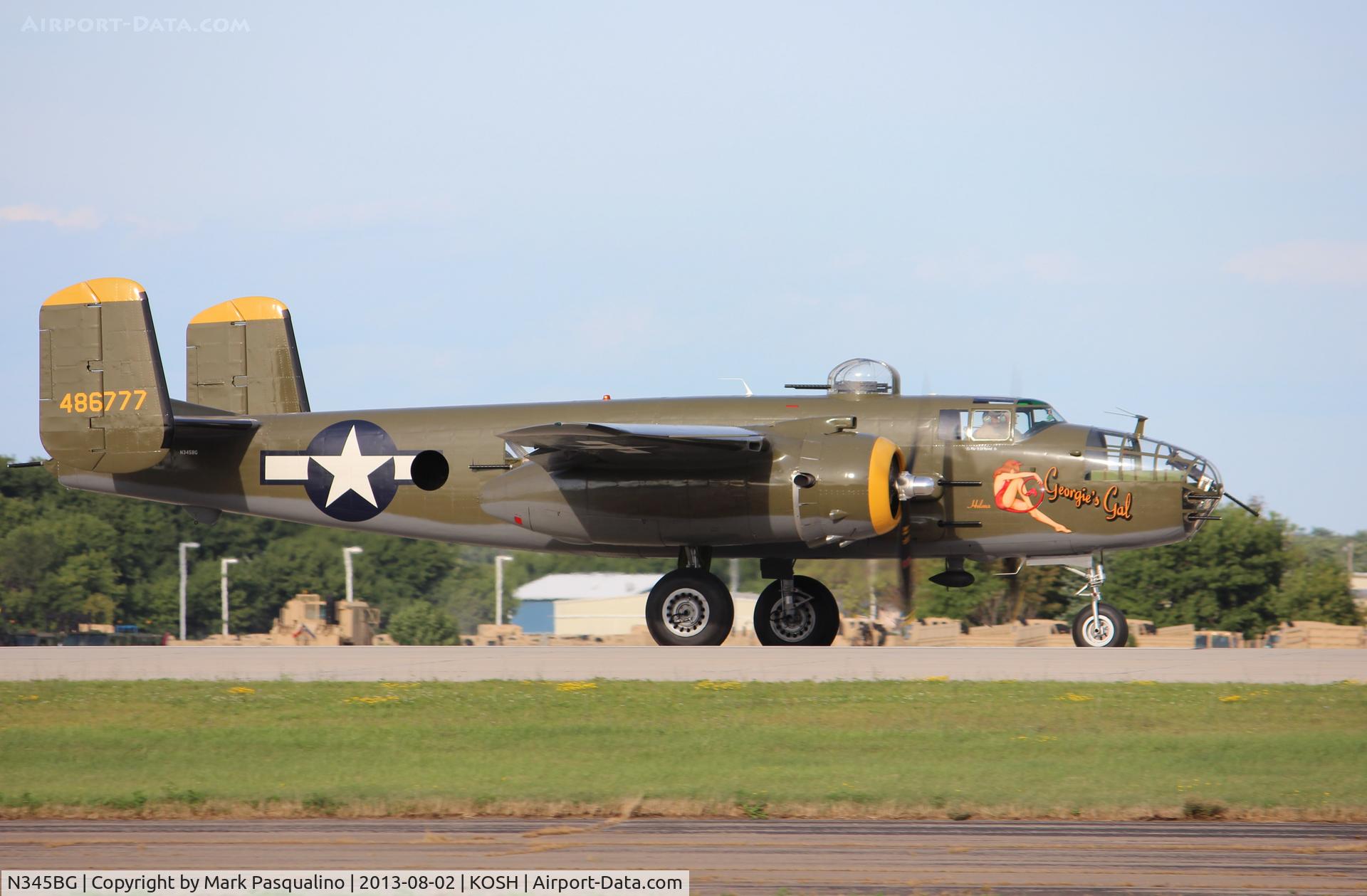 N345BG, 1944 North American TB-25N Mitchell C/N 108-47531, North American TB-25N