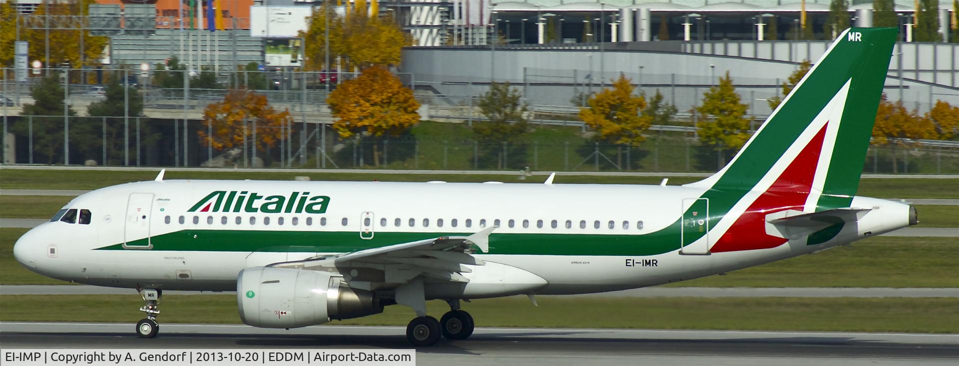 EI-IMP, 2011 Airbus A319-111 C/N 4859, Alitalia, seen here at München(EDDM)