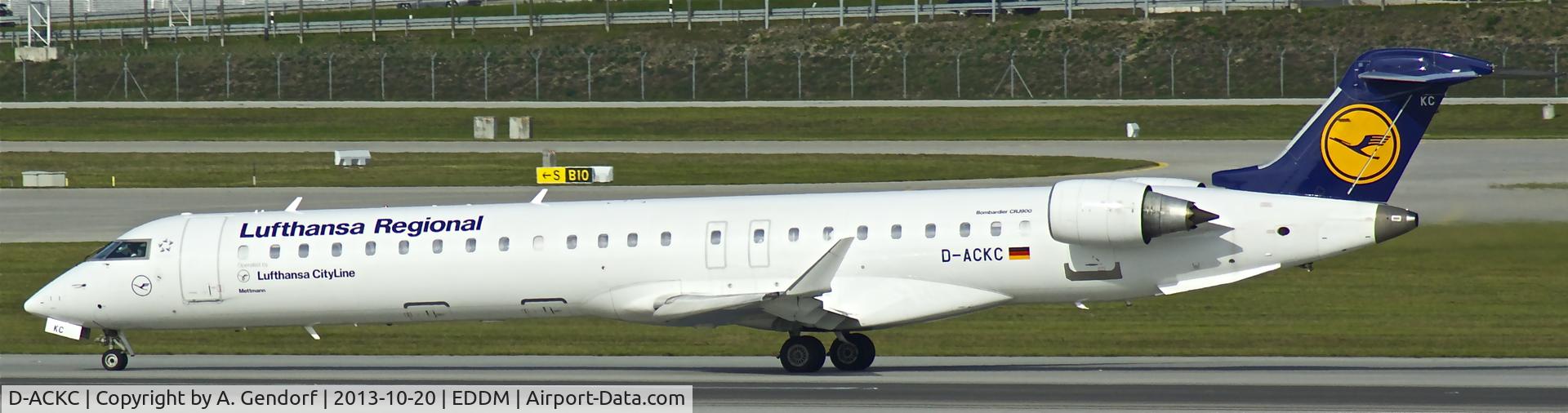D-ACKC, 2006 Bombardier CRJ-900LR (CL-600-2D24) C/N 15078, Lufthansa Regional, seen here before take off on RWY 26L at München(EDDM)