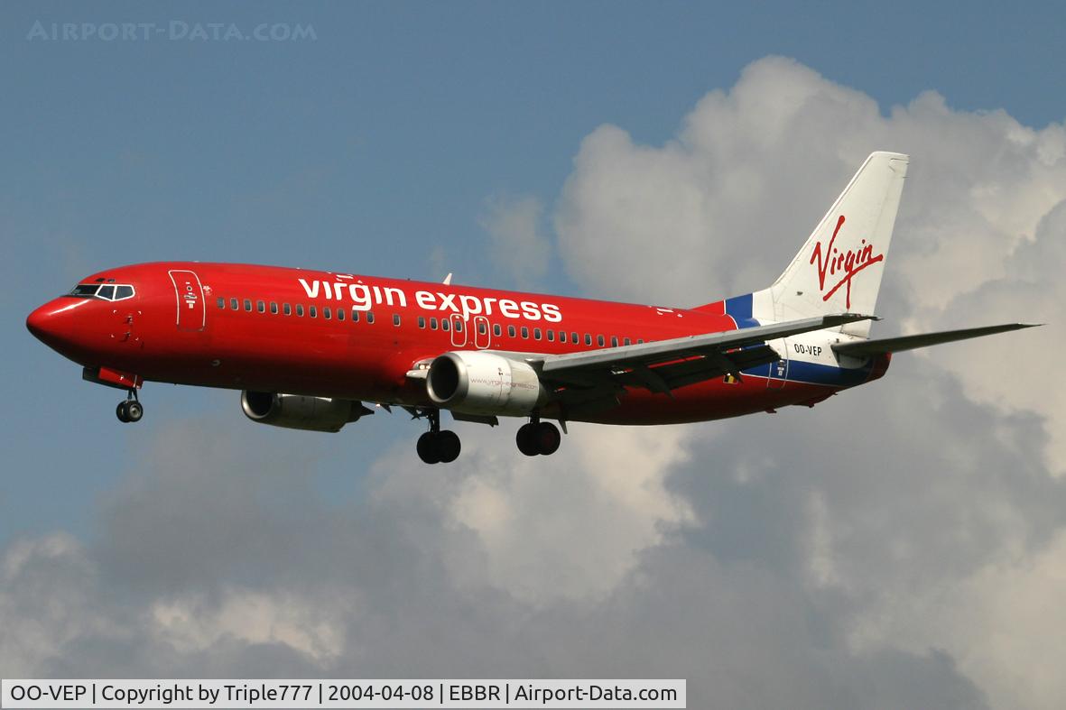OO-VEP, 1996 Boeing 737-43Q C/N 28489, Virgin Express