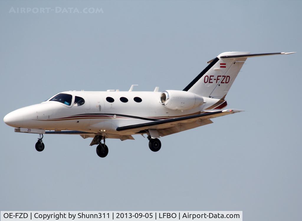 OE-FZD, 2009 Cessna 510 Citation Mustang Citation Mustang C/N 510-0216, Landing rwy 14L