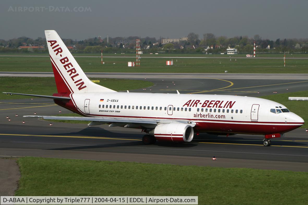 D-ABAA, 2000 Boeing 737-76Q C/N 30271, Air Berlin