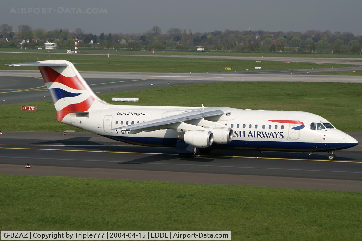 G-BZAZ, 2000 British Aerospace Avro 146-RJ100 C/N E3369, British Airways