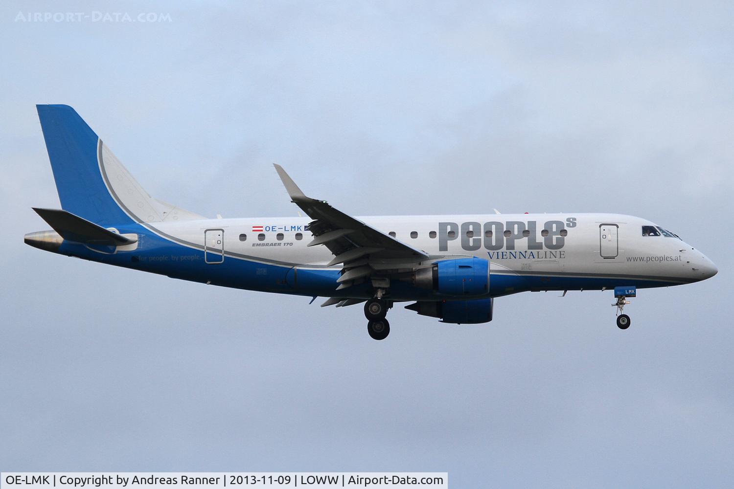 OE-LMK, 2006 Embraer 170LR (ERJ-170-100LR) C/N 17000150, Peoples Viennaline Embraer ERJ-170
