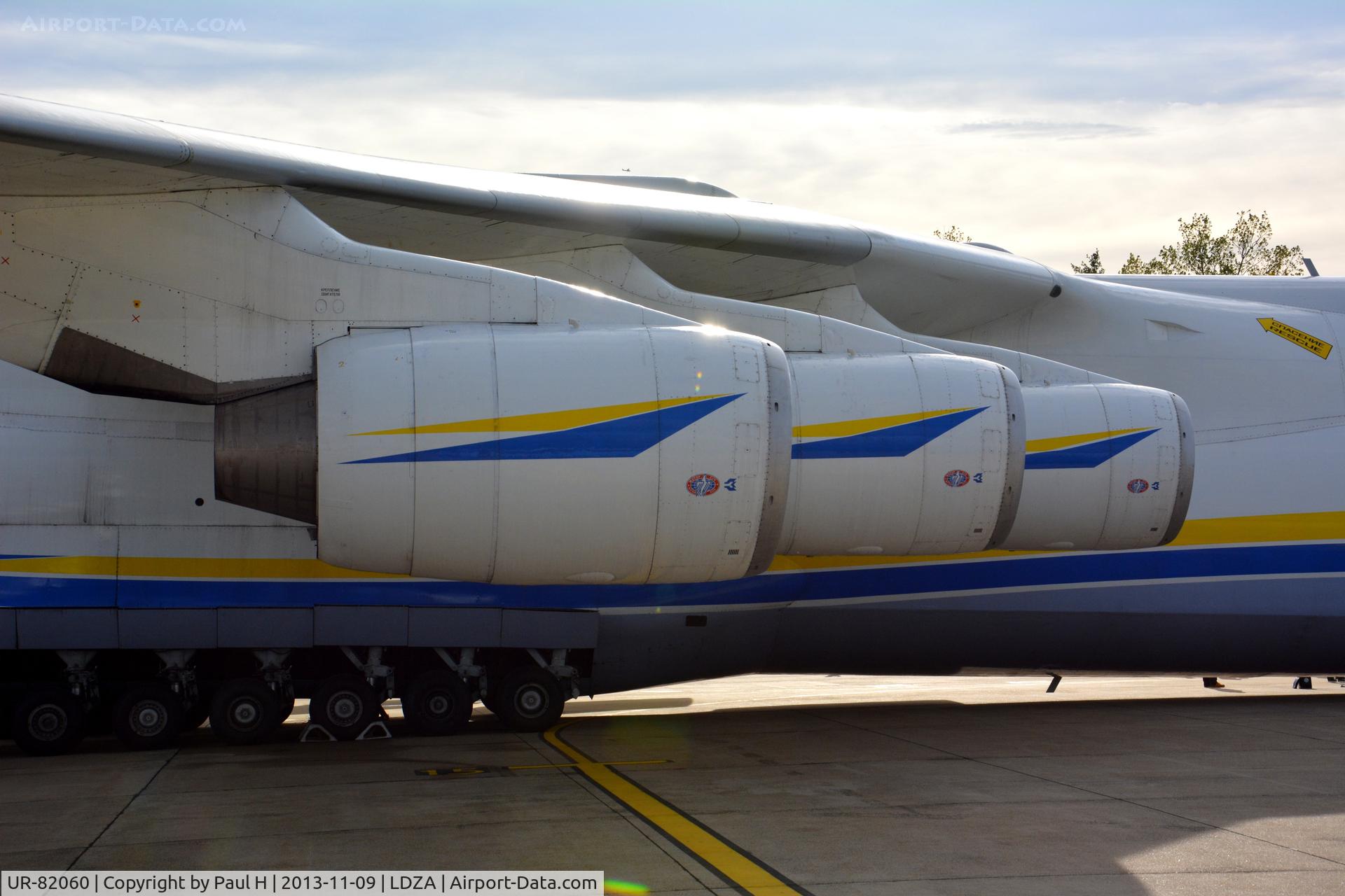 UR-82060, 1988 Antonov An-225 Mriya C/N 19530503763, Engines 4,5 and 6