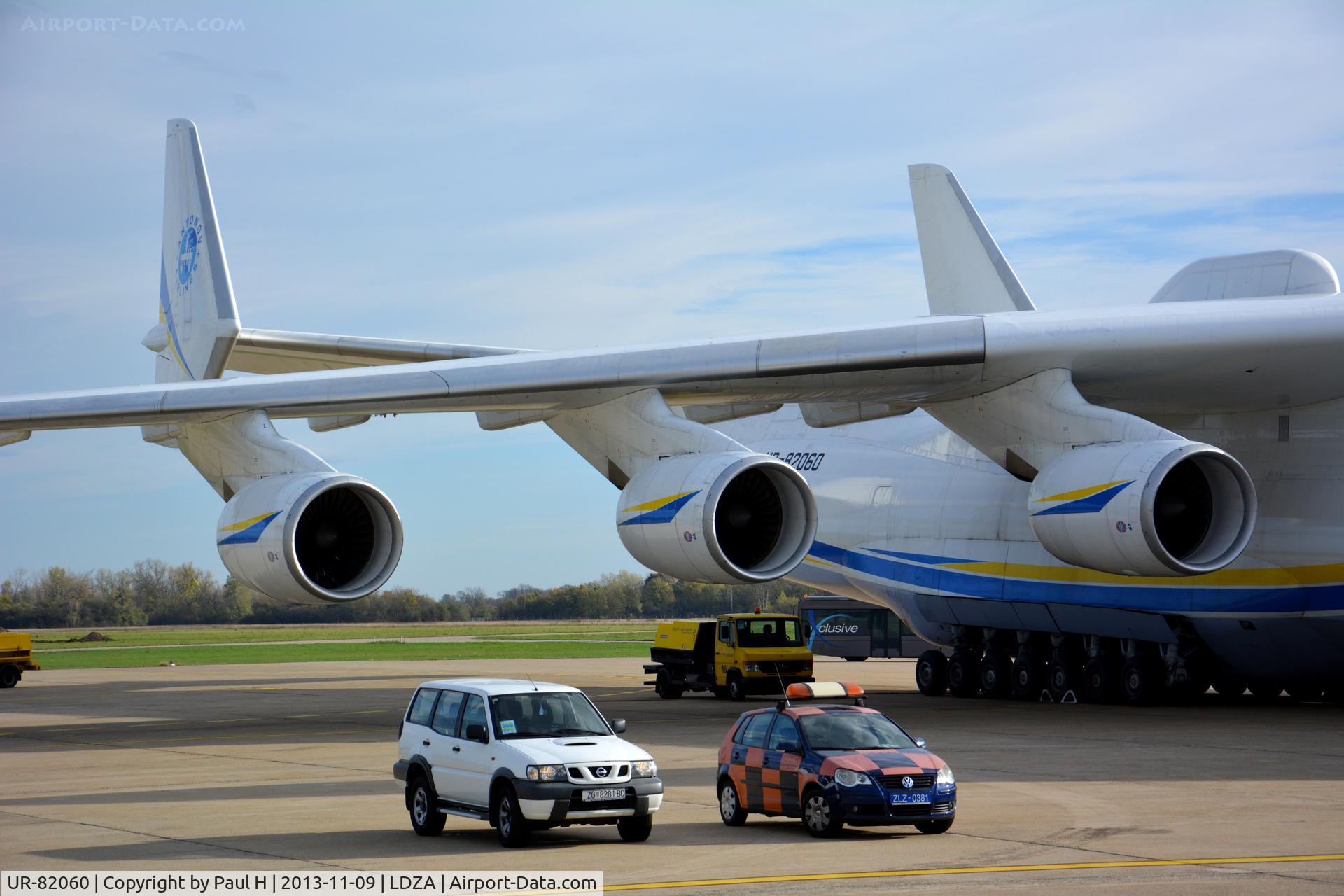 UR-82060, 1988 Antonov An-225 Mriya C/N 19530503763, Massive wing of the An-225 with its three right engines