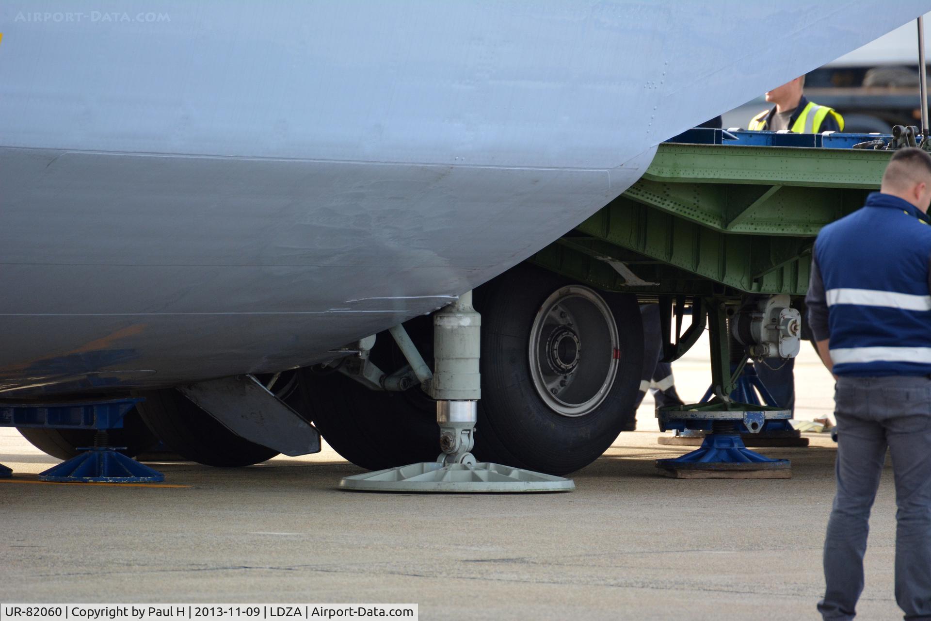 UR-82060, 1988 Antonov An-225 Mriya C/N 19530503763, Lowered nose gear
