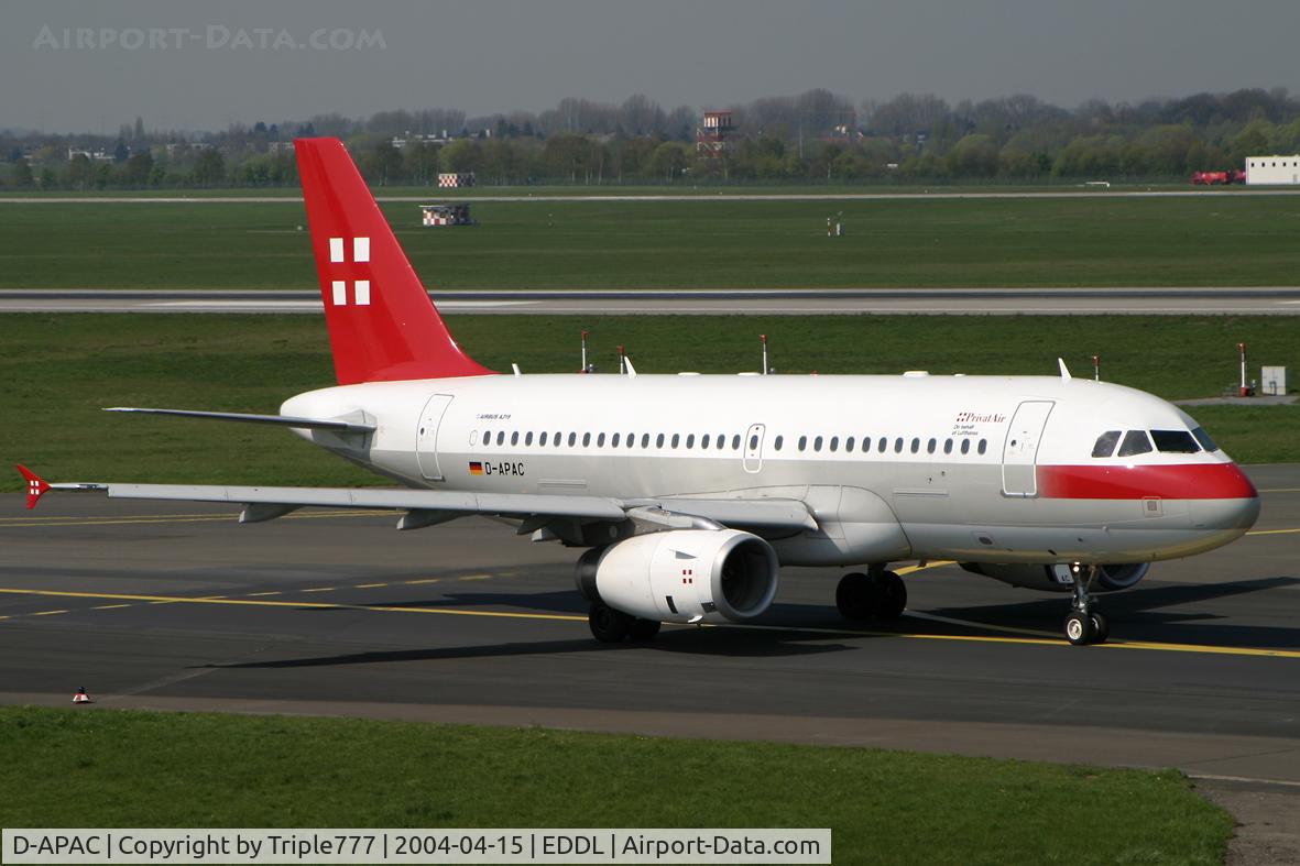 D-APAC, 2002 Airbus A319-133LR C/N 1727, Privat Air