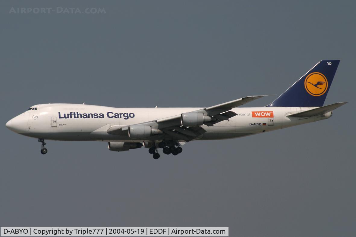 D-ABYO, 1978 Boeing 747-230F C/N 21592, Lufthansa WOW