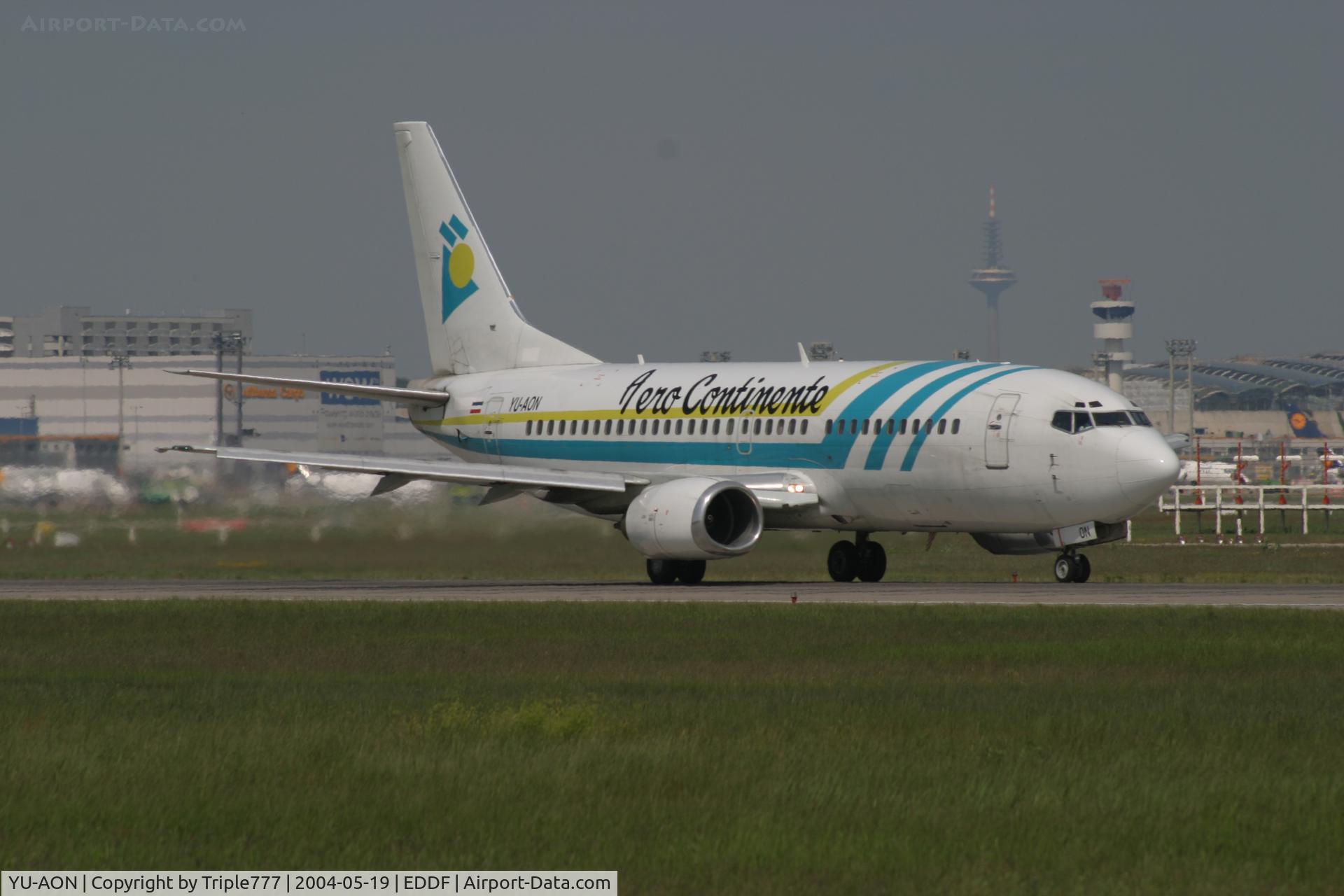 YU-AON, 1987 Boeing 737-3Q4 C/N 24208/1490, Aero Continente